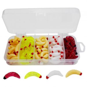 La P&ecirc;che &Agrave; L'achigan App&acirc;t Ver Imitation De Maquereau, La Truite Leurre Souple App&acirc;t 125 Taille 4.92x23.62 De La Glace De Lac De P&ecirc;che En Eau Douce - Neuf