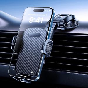 Support T&eacute;l&eacute;phone Voiture, 2024 Derni&egrave;re Version Porte Telephone Voiture Tableau de Bord, Support pour Pare-Brise de Voiture, Compatible avec Tous Les iPhone/Smartphones/GPS 4.7''-7 - Neuf