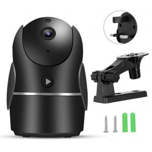 Camera de securite 720p HD WiFi avec vision nocturne et detection de mouvement, moniteur audio bidirectionnel, prise 100-240 V (UK) - Neuf