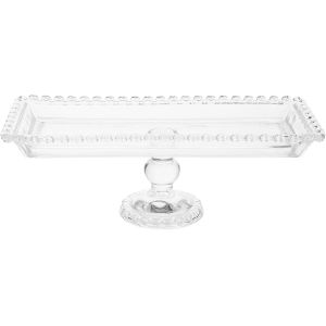 Checarzhn--No1-Plateau De Service En Verre Transparent Avec Cloche, Présentoir À Gâteau Multifonction De 30 Cm, Idéal Pour Gâteaux, Desserts Et Fruits - Neuf