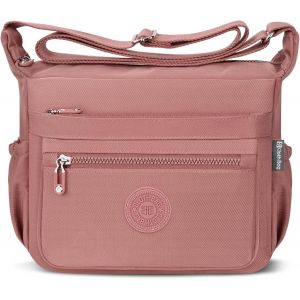 TIANYI-Sac Bandoulière Femme Nylon Imperméable Multi-Poches avec Bandoulière Réglable - Sac à Main pour Voyage, École, Sports - Neuf