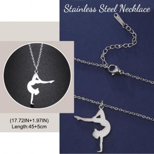 Collier De Gymnastique,Cadeau Pour Les Filles,Signification Sp&eacute;ciale,Collier Exquis Et El&eacute;gant-C - Neuf