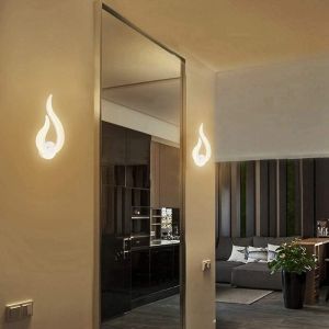 Applique Murale Led 10w En Forme De Flamme Pour Cuisine, Escalier, Chambre - Neuf