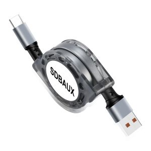 Eryi-Câble Usb C Charge Rapide 1m, Qc 3.0(3a) Usb A Vers Type C Rétractable Câble De Chargeur Carplay, Pour Série Iphone 16/15, Ipad Air/Pro, Samsung Galaxy S25/S24, Lg, Sony, Huawei, Moto, Switch - Neuf