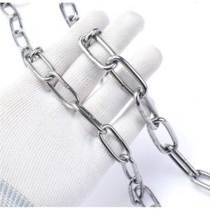 Cha&icirc;ne En Acier Inoxydable 304 Solide Et Robuste Avec Maillons Soud&eacute;s En Acier Pour Cl&ocirc;ture, Promenade Et Cha&icirc;ne De Chien, Cha&icirc;ne De S&eacute;chage, Charge Maximale De 60kg, 2,5 Mm - 3 M&egrave;tre - Neuf