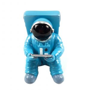 Pour Astronaute Cr&eacute;atif Support De T&eacute;l&eacute;phone Portable Tablettes Smartphone Spaceman Support R&eacute;sine Support De T&eacute;l&eacute;phone Universel Table De Bureau Orna - Neuf