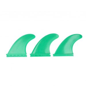 20243pcs Planche De Surf Ailerons Pvc Thruster Fins Accessoires De Planche De Surf Pour Long Board Stand Up Paddle Vert - Neuf