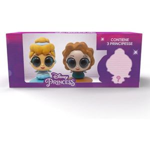KALANKA-, Disney Princess Toys, Princesses Disney Poupées à Yeux Glitter, 3 Pcs Jeux pour Enfants Kiosques Disney Petites Princesses Disney Gadgets et Cadeau Fille avec Personnage Surprise - Neuf