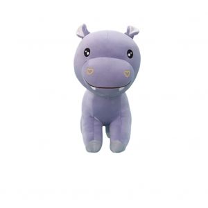 Peluche Hippopotame 25/40 Cm, 1 Piece, Jouet Doux, Cadeau D'anniversaire Ou De Noel (Violet, S) - Neuf