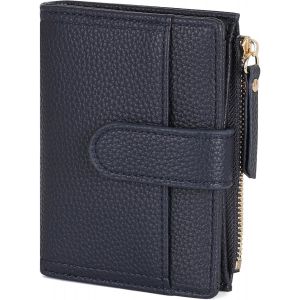 Portefeuille Femme Cuir, Porte Monnaie Femme Petit Portefeuilles Et Porte-Cartes Avec Fermeture Éclair Poche À Monnaie, Vert - Neuf