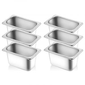 1/9 Taille 4 Pouces De Profondeur Casseroles D'hôtel Anti Obstruction - Neuf