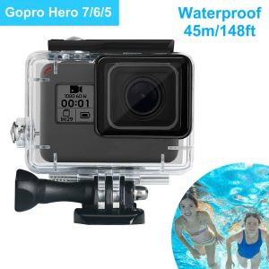 Boîtier étanche pour GoPro Hero 7 Black/6/5, coque de protection sous-marine - Neuf