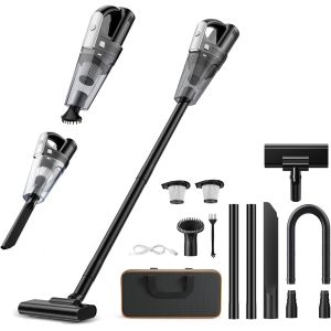 lbgwp60-Aspirateur Sans Fil 120W Aspirateur Voiture 7500-10000Pa Aspirateur A Main 2 Vitesses Réglables Portable Aspirateur Voiture Puissant Aspirateur De Table Professionnel Chargement Par Usb - Neuf