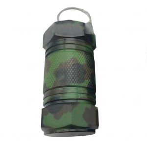 Mini Pilulier Portable En Alliage D'aluminium, Porte-CléS, Bouteille De RéCipient De MéDicaments éTanche (Vert ArméE) - Neuf