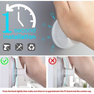 Senior-Lot De 4 Crochets &Agrave; Ventouse Multicolores Pour Chambre D'enfant - Sans Per&ccedil;age - D&eacute;coratifs - R&eacute;sistants Aux Bombes - Bricolage Color&eacute; - Pour Mur, Carrelage, Fen&ecirc;tre, Salle De Bain, D[L2645] - Neuf