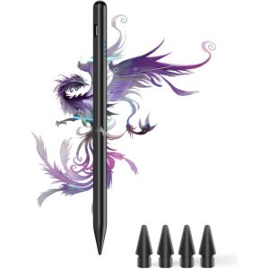 Stylet pour iPad USB-C Charge rapide Palm Rejection Sensibilit&eacute; &agrave; l'inclinaison Stylet compatible avec Apple iPad Pro 11""/12,9"", iPad 10/9/8/7/6, iPad Mini 6/5, iPad Air 5/4/3 (Noir) - Neuf