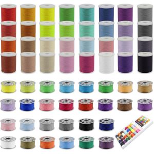 Mevronisshop-60 Pi&egrave;ces Fil &Agrave; Coudre De Couleurs, Bobine Pour Machine &Agrave; Coudre, Fil Polyester Pour Couture &Agrave; La Main Et &Agrave; La Machine - Neuf