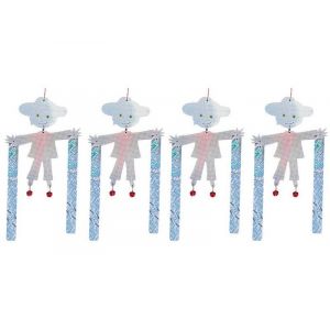 Lot de 4 r&eacute;pulsifs anti-oiseaux r&eacute;fl&eacute;chissants pour jardin et ext&eacute;rieur - Neuf