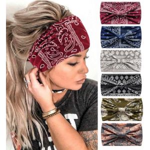Lot De 6 Bandeaux Pour Femme - Large Turban Nou&eacute; - Style Boh&egrave;me - Pour Le Yoga, La Course &Agrave; Pied - Cashew6 - Neuf