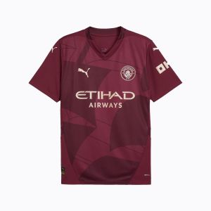 Maillot De Football Puma Mcfc Thi Jsy Rep Bordeaux S - Neuf
