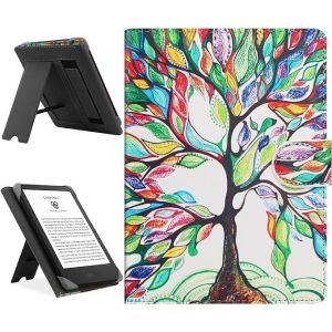 GUOP-Étui Universel Pour 6-6.8'' Kobo/Pocketbook/Tolino/Sony E-Book Reader 6.8"" Kindle Paperwhite/6"" Nouveau Kindle 2022 & 2019/Kobo Clara Hd/Kobo Clara 2E Coque Housse Avec Support,Arbre - Neuf