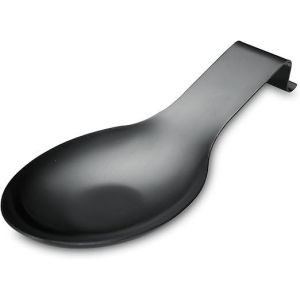 Noir Mat Cuillère De Repos, (1pc-9,5 Pouces) Acier Inoxydable Cuillère Support Pour Poêle, Cuisine Stensil Support Pour Poches, Pince, Spatule, Cuillère Support Pour Cuisinière - Neuf