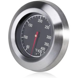 hermom&egrave;tre pour Barbecue Grille en Acier Inoxydable Outils De Barbecue BBQ Grill Thermometer Temp Gauge - Neuf