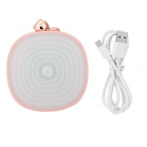 HJLIAN Lampe murale LED avec detecteur de mouvement PIR, alimentation USB 0,25 W, veilleuse pour placard, couloir, armoire, rose - Neuf
