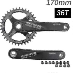 Pedalier Prowheel A Trous Carres Pour Vtt, 104bcd, 170 Mm, 175 Mm, Plateau Deckas, 30 Dents, 32, 34, 36, 38, 40 Dents, 1x, 2x, 1, 2 Vitesses Boris - Neuf