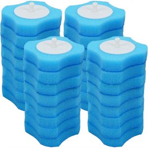 KAL-Lot De 32 Têtes De Rechange Jetables Pour Brosse De Toilette Jetables, Système De Nettoyage De Toilettes, Têtes De Brosse De Toilette Jetables Pour Salle De Bain Et Toilettes - Neuf
