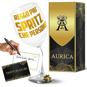 Gobelet À Vin Personnalisé Plus Spritz Que Les Gens-Verre Plié De 440 Ml Pour Des Moments D'évasion Sincère! Cadeau Amusant Pour Ceux Qui Apprécient La Tranquillité Avec Un Bon Verre - Neuf