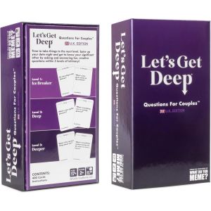 Chenquansarl-Let's Get Deep (Version Britannique), Questions Profondes Pour Les Couples, Jeu De Cartes En Langage D'amour, Excellent Cadeau Pour Votre Partenaire, À Partir De 17 Ans Pour 2 - Neuf
