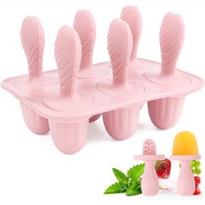 Kalanka-Moules &Agrave; Glace En Silicone Pour B&eacute;b&eacute; - 6 Moules &Agrave; Glace Pour Enfants - Mini Moule &Agrave; Glace - Petit R&eacute;cipient &Agrave; Glace - Moules &Agrave; Glace Pour B&acirc;tonnets De Glace - Sans Bpa - Neuf