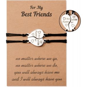 Eryi-2 Pièces Bracelets S?ur/Meilleure Amie Cadeau Pour S?ur Amie Bracelets D'amitié Bracelet De Coeur Cadeau D'anniversaire Pour Fille Amie S?ur Femme - Neuf