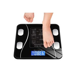 Balance Imp&eacute;dancem&egrave;tre Bluetooth 180 Kg Avec Application Pour Le Suivi Du Poids, De L'imc Et Des Mensurations Corporelles - Neuf