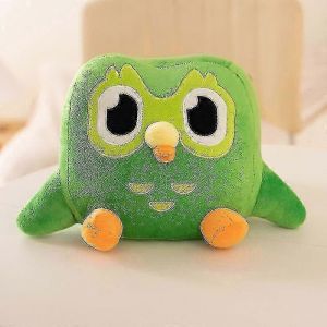 Duo Lingo Hibou Peluche Duolingo Peluche Duo Lingo Mascotte Hibou Vert Duo Hibou Poup&eacute;e Duolingo Peluche Animal Mignon Coussin - Neuf