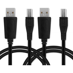 CLOUDDS-2X Câble Usb Transfert De Données Et Charge De 1M Compatible Avec Blackview Bv4900,Bv4900S,Bv5500,Bv5500 Plus,Bv6000 Micro-Usb Langer Stecker Vers Usb A 2.0 1A Noir Fil En Pvc - Neuf