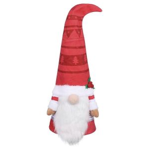 Toyvian - Nain de Noël sans visage - Jouet en peluche pour décoration de sapin de Noël - Décoration d'hiver pour la maison, le bureau ou les fêtes - Neuf