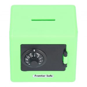 Coffre-Fort De Simulation Pour Enfants, Coffre-Fort A Serrure Codee, Boite D'epargne Pour Pieces De Monnaie, Vert - Neuf