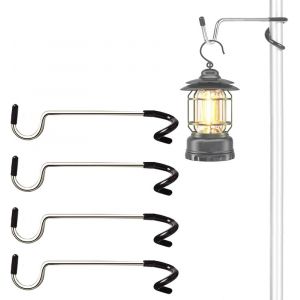 ERYI-Crochet De Lanterne Pour Camping 4 Pièces Crochets De Lampe Suspension De Tente Crochets Support De Lanterne Crochet De Lanterne En Forme De S Crochet Suspension Pour Lampe De Tente - Neuf