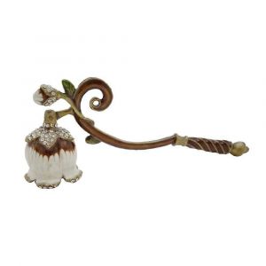 Éteignoir à bougie, élégant éteignoir rétro à long manche, accessoire de bougie en forme de fleur, cadeau pour table, salon, chambre Muster 1 - Neuf