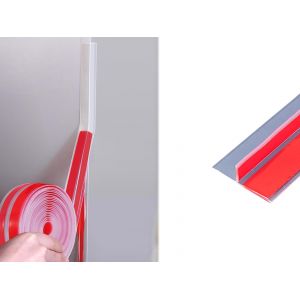 Joint d'&eacute;tanch&eacute;it&eacute; en silicone transparent en forme de T de 3 m pour portes et fen&ecirc;tres - Neuf