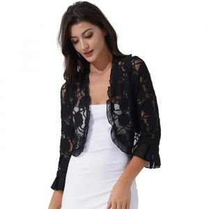 Boléro Mariage Femme Cardigan Été Dentelle Pour Robe Soirée Cérémonie S-Xxl - Iefiel - Neuf