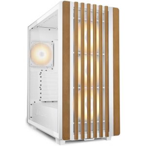 ChenQuanSarl-Rebel C70G Rgb, Blanc, Boîtier Pc Atx - Neuf