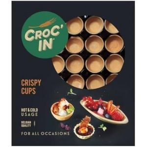Mevronisshop-Croc&iquest;In &iquest; Coupelles Comestibles &Agrave; Garnir Sucre &iquest; Fond De Tarte Pour P&acirc;tisserie Ou Ap&eacute;ritif &iquest; Confection Artisanale & Vegan &iquest; 60 Pi&egrave;ces - Neuf