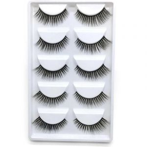 Ore-5 Paires Multipack 3d Doux Vison Cheveux Faux Cils À La Main Vaporeux Moelleux Longs Cils Naturel Yeux Maquillage Outils Faux H13 E08 E01-5 Pairs-E-03- - Neuf