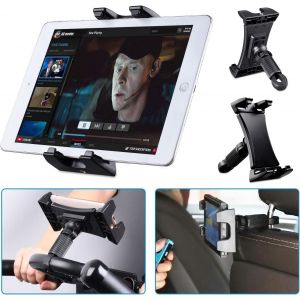 Spinning Bike Tablet Mount, Exercise Bikes, Car Headrest, Treadmill, Gym Handlebar, Microphone Support 360° Adjustable For Ipad Pro, Ipad Mini, Ipad Air 4.7-12.9 Inch Tablet - Neuf