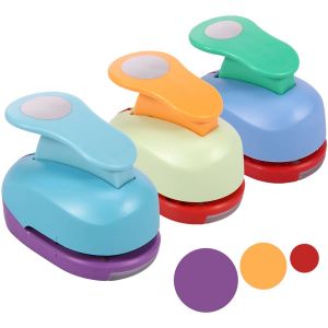 Chenquansarl-Lot De 3 Perforateurs Ronds Pour Papier - 16 Mm, 25 Mm, 38 Mm - Multifonction - Fait &Agrave; La Main - Perforatrices Rondes Portables Pour Scrapbooking, Fabrication De Cartes, D'albums Photo - Neuf