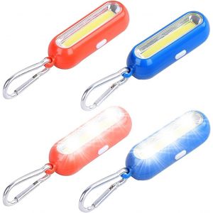 JGD-Lot de 4 sacs d'&eacute;colier &agrave; LED clignotants pour enfants, porte-cl&eacute;s, r&eacute;flecteurs lumineux pour enfants, lumi&egrave;re clignotante, pendentif lumineux pour chien, lumi&egrave;re de s&eacute;curit&eacute; pour sac &agrave; dos - Neuf