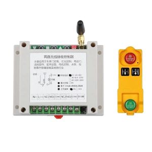 Interrupteur &agrave; t&eacute;l&eacute;commande sans fil universel AC220V-380V 2 canaux 433 MHz - Neuf